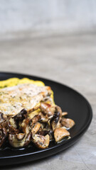 Irish Chicken with Sauteed Mushrooms, Creamy Mashed Potatoes, and a Medley of Fresh Vegetables