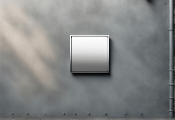 Metal mockup with iron background.  High quality photo.