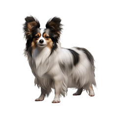 Papillon_dog_full_body_no_shadows_maximum_details