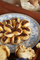 Nastar, the Sweet Treasure of Pineapple Jam Cookies, Presented in Aesthetic Vintage Food Photography