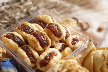 Nastar, the Sweet Treasure of Pineapple Jam Cookies, Presented in Aesthetic Vintage Food Photography