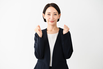 ビジネススーツを着ている若い女性　ビジネスイメージ