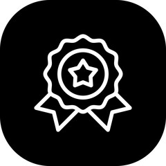 Badge diplomacy icon with black filled line outline style. badge, label, symbol, sticker, design, product, quality. Vector Illustration