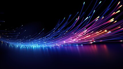 Fiber optics, abstract background