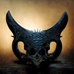 Dragon skull battle ax skull axe fantasy weapon magical dragon item 