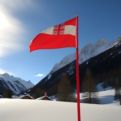 austrian flag in davos wallpaper 