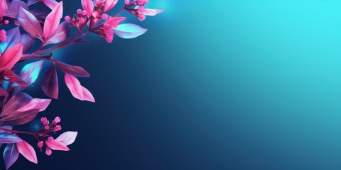 Delicate background for a mockup with a decorative plant