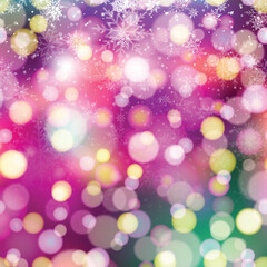 Golden Lights Background. Christmas Lights Concept. Night bright gold sparkles. Vector