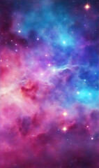 a space filled with lots of stars and nebulas, colorful nebula background, colorful nebulas. ai generative
