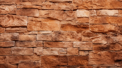 Obraz premium brown rock stone wall