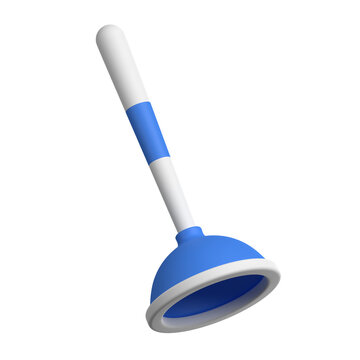 recommend clip art: plunger in 3d illustration