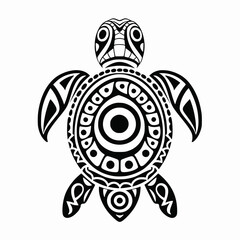 Fototapeta premium Turtle Line art Simple Logo Illustration Object Art Abstract