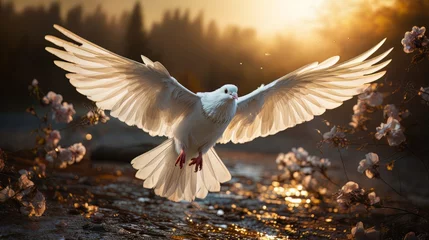 Fotobehang dove of peace © Tn