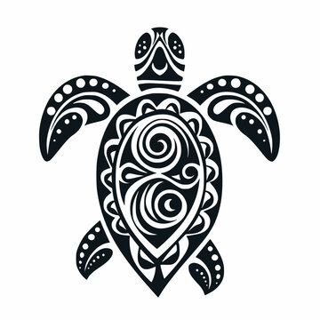Turtle Line art Simple Logo Illustration Object Art Abstract