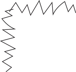 corner border doodle line