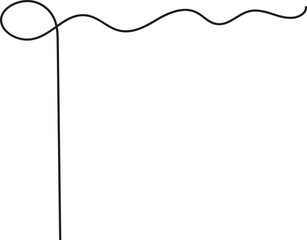 corner border doodle line