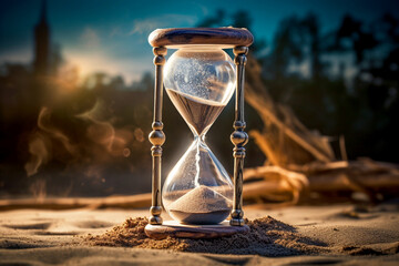 A Hourglass Running out of Time, Sunset Photography.