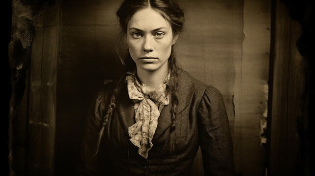 Antique Photograph of a Young Women From the 1800's