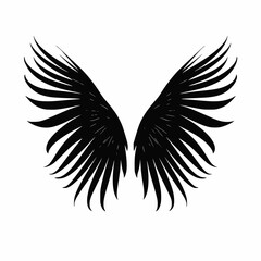 Wings Bird Angel Abstract Line art Simple Logo Illustration Object Art Abstract