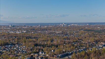 Downtown Anchorage from afar