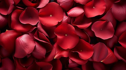 Red beautiful passionate fresh rose petals, love romantic valentine's day flowers texture background