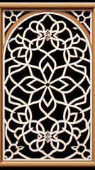 An AI generated image of a wooden classic border.