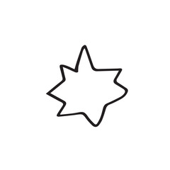 Retro Abstract Hand Drawn Shapes Organic line