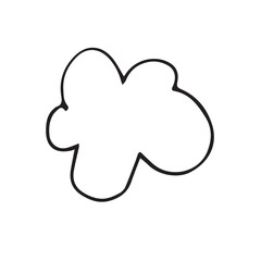 Retro Abstract Hand Drawn Shapes Organic line