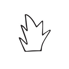 Retro Abstract Hand Drawn Shapes Organic line