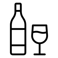 Bottle drink icon symbol vector image. Illustration of the drink water bottle glass design image