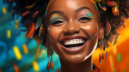 Indulge in the enchanting world of pure joy with this ultra-realistic portrait.