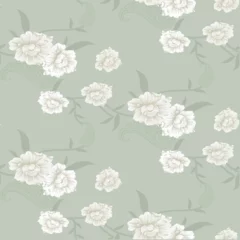 Gordijnen flower with paisley design   pattern on background  © Chandni Patel