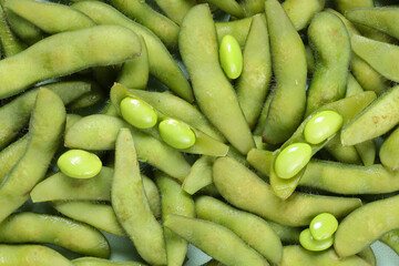 Edamame or Boiled Green Soybeans with Himalayan Salt