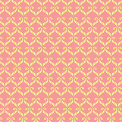 Golden abstract seamless background pattern vector 