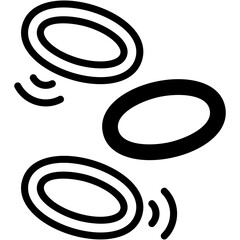 Obraz premium Vector Icon Hula Hoop, Hoop, Gaming, Fun, Toy, Flexibility