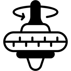 Vector Icon Spinning Top, Game, Fun, Spinner, Toy, Kids Game