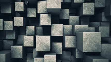 Grey cubes background