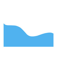 Blue Wave Border Frame 