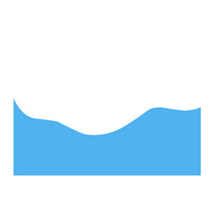 Blue Wave Border Frame 