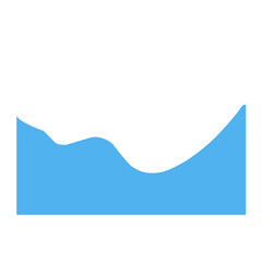 Obraz premium Blue Wave Border Frame 