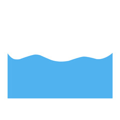 Blue Wave Border Frame 