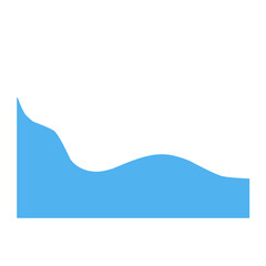 Blue Wave Border Frame 