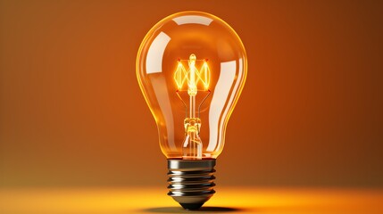 the yellow light bulb object is on