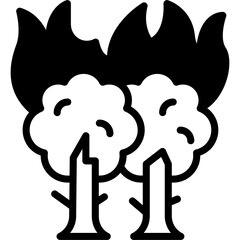 Vector Icon Fire, Flame, Burning, Danger, Burn, Forest