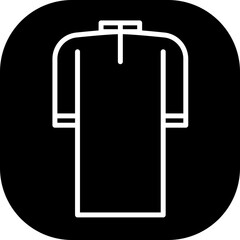 Gamis fashion muslim icon with black filled line outline style. asian, traditional, young, gamis, islam, muslim, lifestyle. Vector Illustration