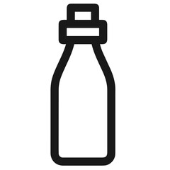 Bottle drink icon symbol vector image. Illustration of the drink water bottle glass design image