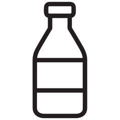 Bottle drink icon symbol vector image. Illustration of the drink water bottle glass design image