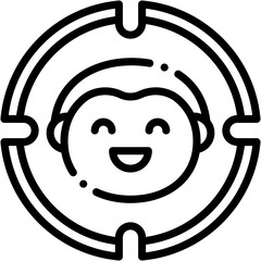Vector Icon Target, Business, Marketing, Target Audience, Avatar, Focus
