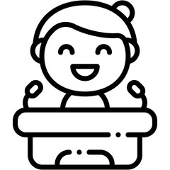 Vector Icon Conference, Speech, Avatar, Podium, Public Speaking, Stage