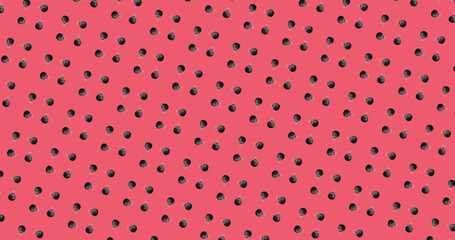 Image of rows of pattern moving on pink background